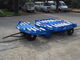 Remorque stable de chariot de cargaison, type bleu de Tableau de tour de couleur de chariot en acier de palette fournisseur